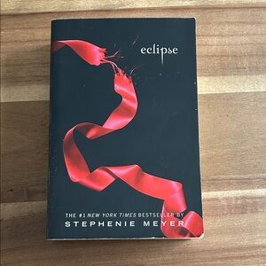 Eclipse Hardcover Book with Red Ribbon Design , by Stephenie Meyer